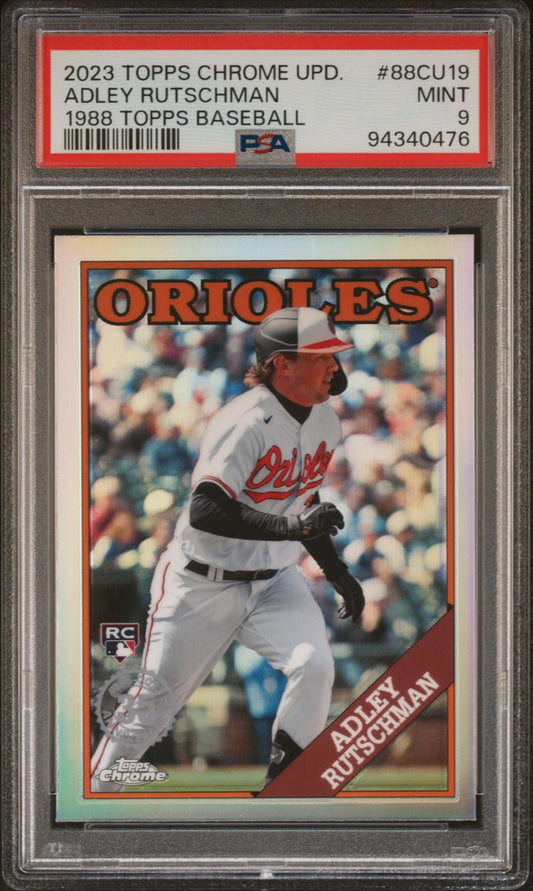 2023 Topps Chrome Update-1988 Topps Baseball #88CU19 Adley Rutschman PSA 9 (RC)