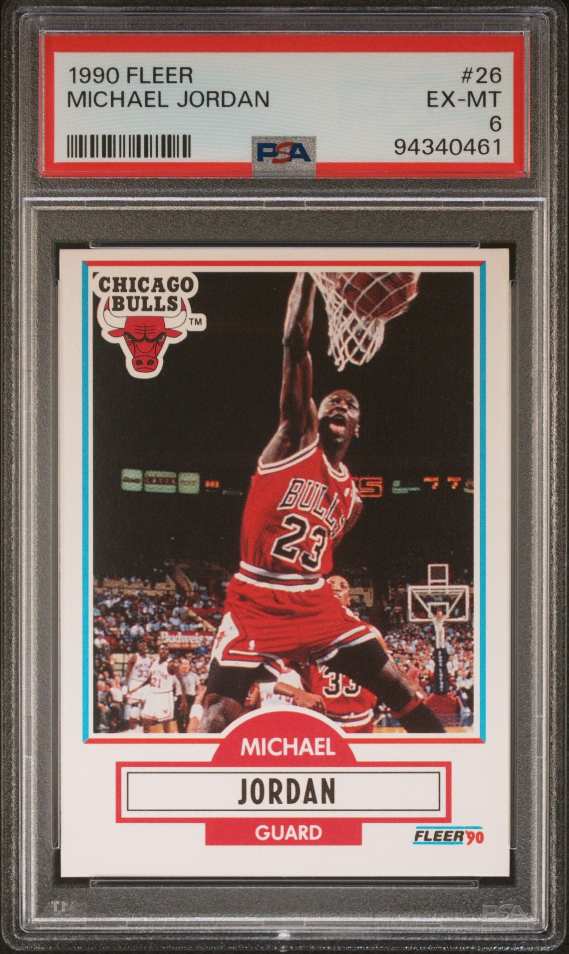 1990 Fleer #26 Michael Jordan PSA 6