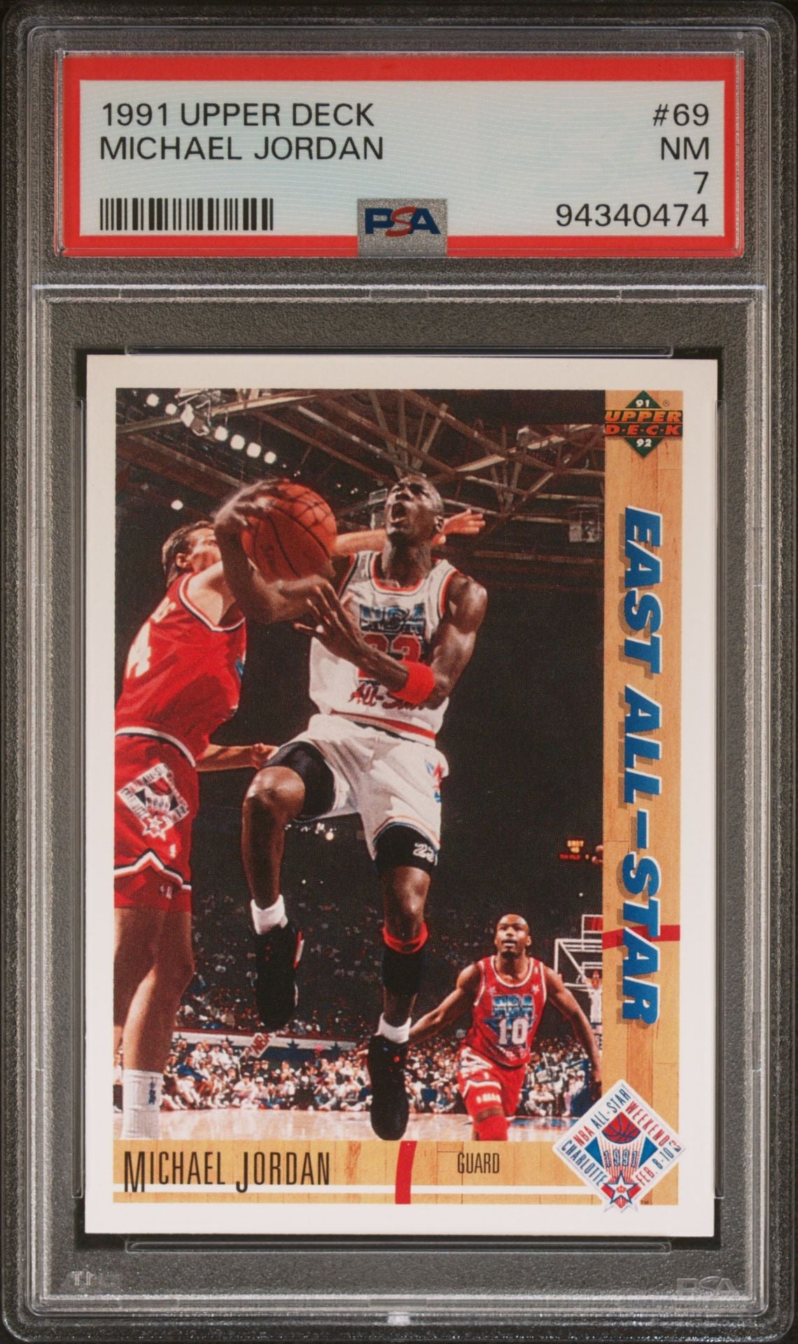 1991 Upper Deck - East All-Star #69 Michael Jordan PSA 7