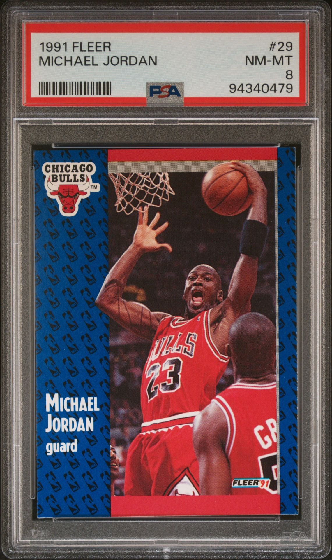 1991 Fleer #29 Michael Jordan PSA 8