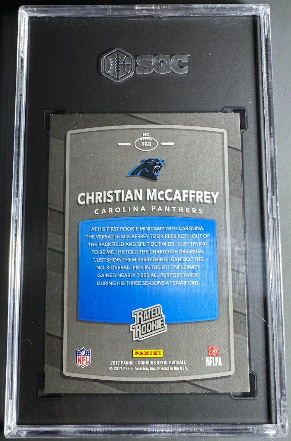 2017 Donruss Optic Christian McCaffey SGC 10