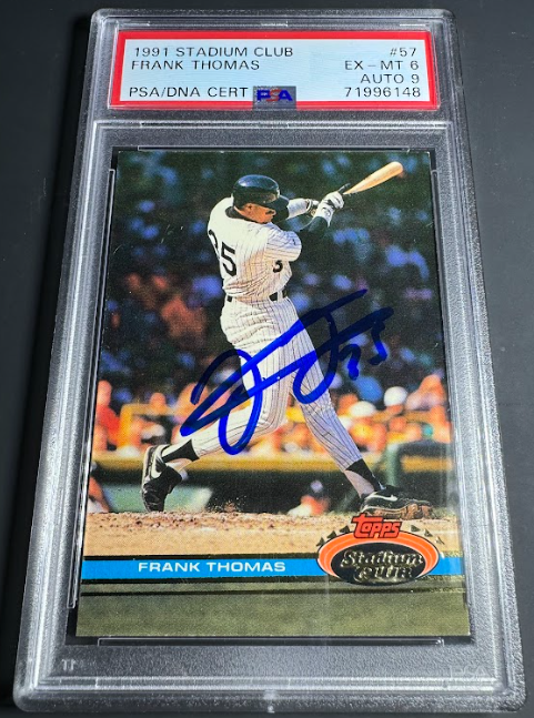 1991 Stadium Club Frank Thomas PSA 9