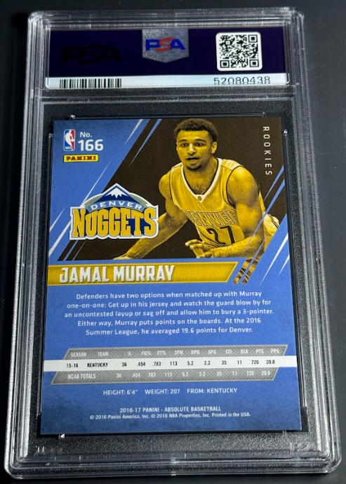 2016 Panini Absolute Jamal Murray PSA 10