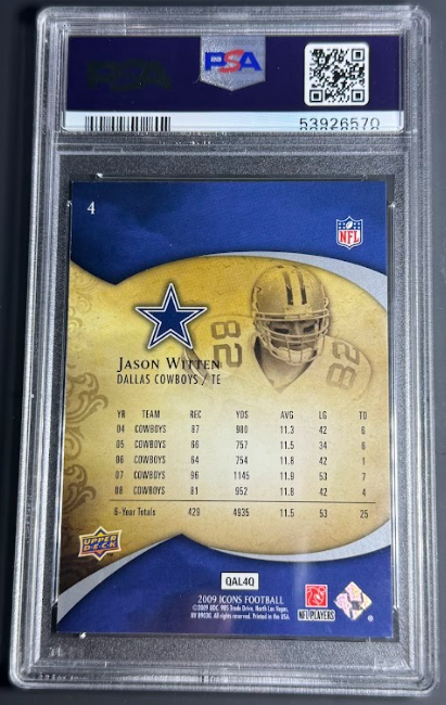 2009 U.D. Icons Jason Witten PSA 10