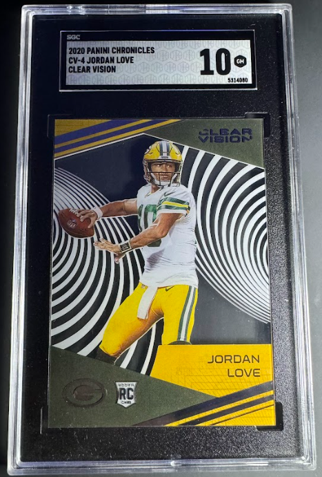 2020 Panini Chronicles Clear Vision Jordan Love SGC 10