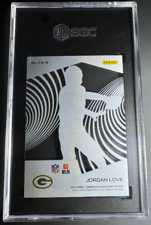 2020 Panini Chronicles Clear Vision Jordan Love SGC 10