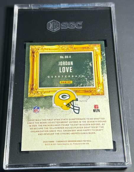 2020 Panini Chronicles Gridiron Kings Jordan Love SGC 10