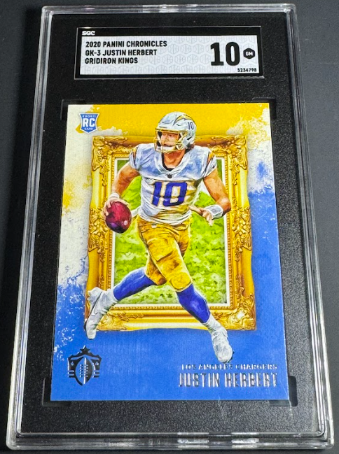 2020 Panini Chronicles Gridiron Kings Justin Herbert SGC 10