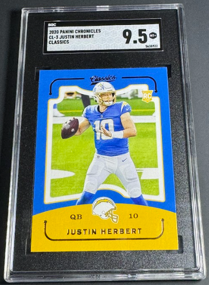 2020 Panini Chronicles Classics Justin Herbert SGC 9.5