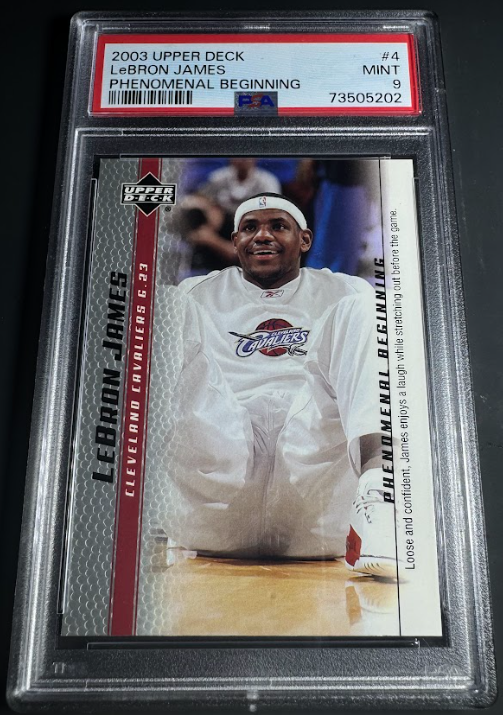 2003 Upper Deck Phenomenal Beginning #4 LeBron James PSA 9