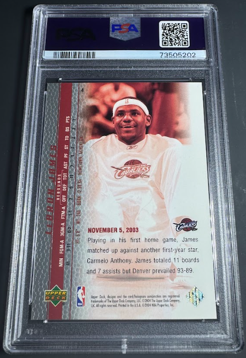 2003 Upper Deck Phenomenal Beginning #4 LeBron James PSA 9