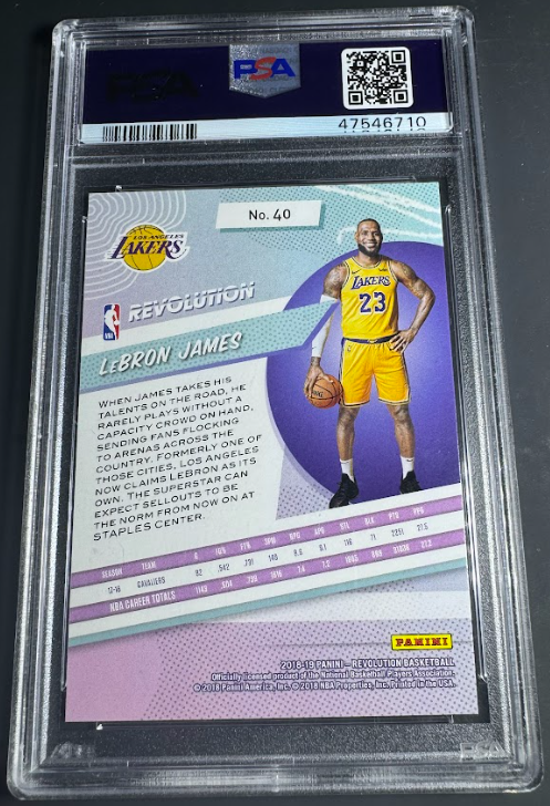 2018 Panini Revolution #40 LeBron James PSA 10