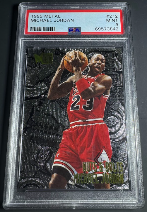 1995 Fleer Metal #212 Michael Jordan PSA 9