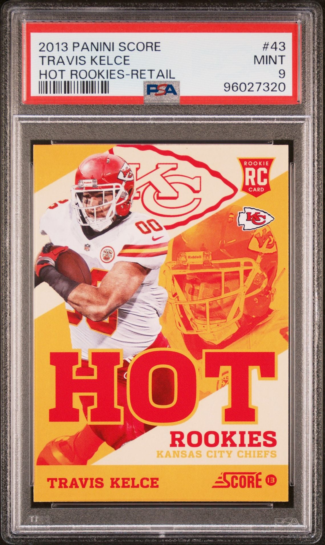 2013 Panini Score Hot Rookies Retail #43 Travis Kelce PSA 9 Rookie Card