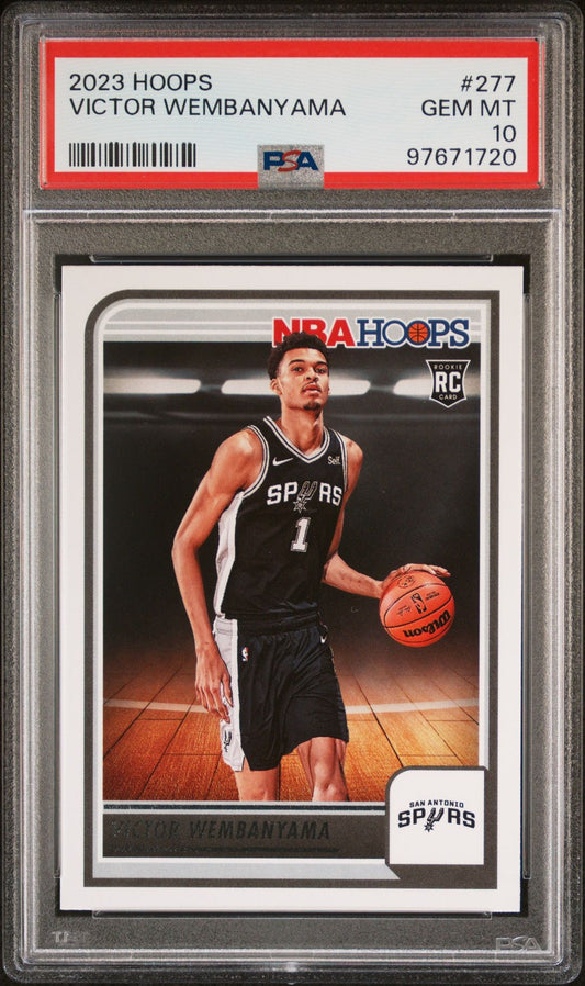 2023-24 Panini NBA Hoops - Rookies #277 Victor Wembanyama PSA 10 (RC)