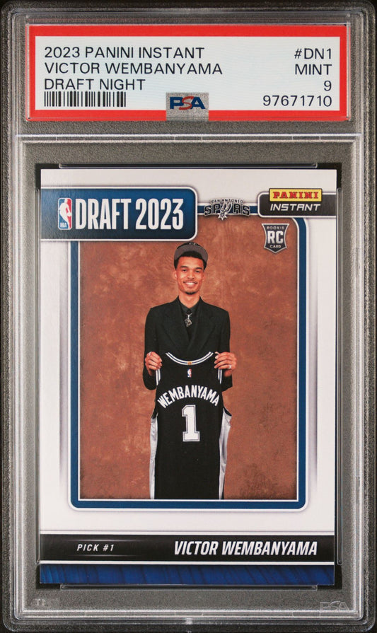 2023-24 Panini Instant - Draft Night #DN1 Victor Wembanyama PSA 9 (RC)