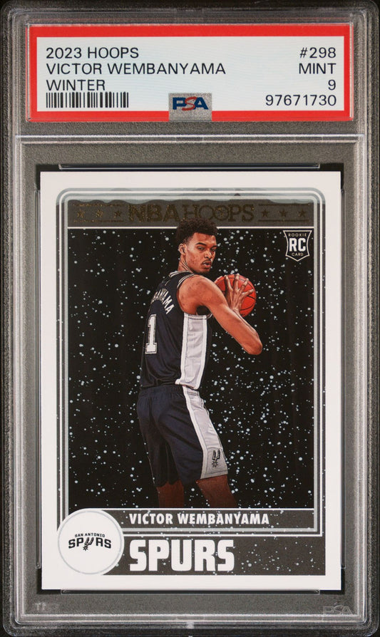 2023-24 Panini NBA Hoops -Winter #298 Victor Wembanyama PSA 9 (RC)