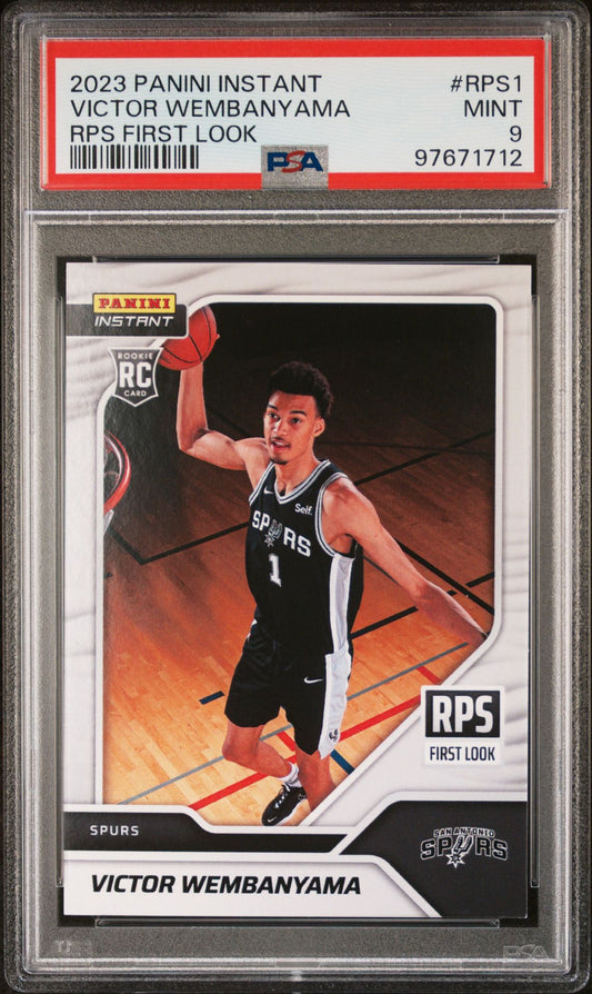 2023-24 Panini Instant - RPS First Look #RPS1 Victor Wembanyama PSA 9 (RC)