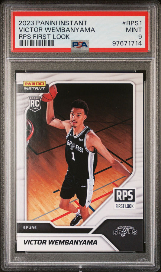 2023-24 Panini Instant - RPS First Look #RPS1 Victor Wembanyama PSA 9 (RC)